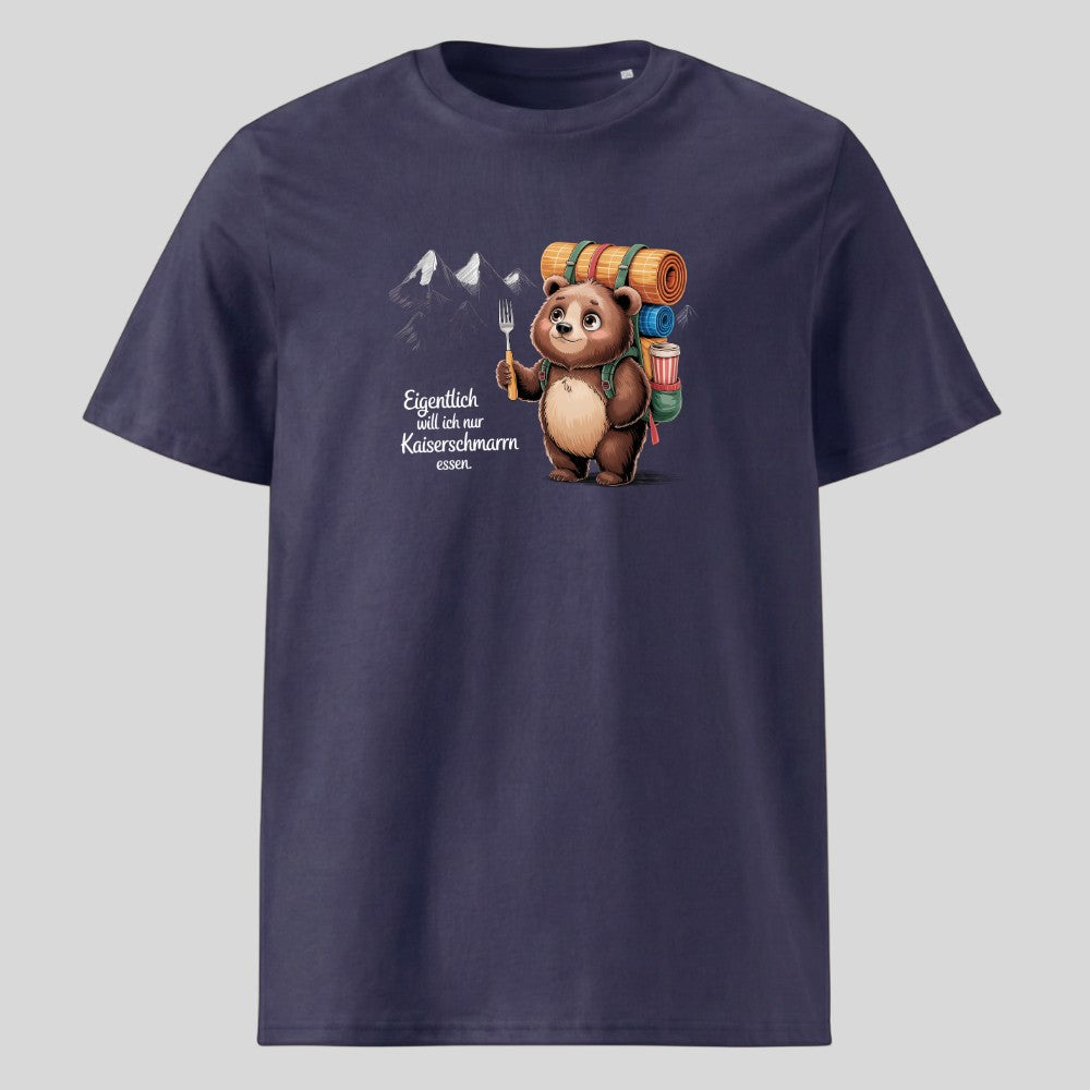 Kaiserschmarrn Bärchen Unisex T-Shirt in Navy, Kraxelgaudi