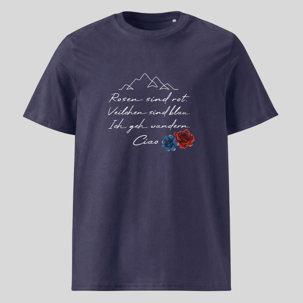 Rosen sind Rot Unisex T-Shirt in Navy, Kraxelgaudi