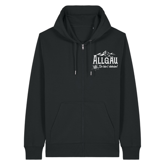 Dahoim Zipper Hoodie Schwarz Front