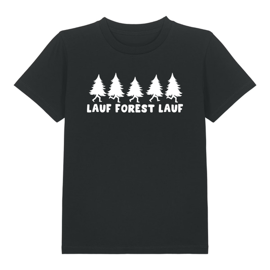Lauf Forest Kinder T-Shirt Schwarz Front