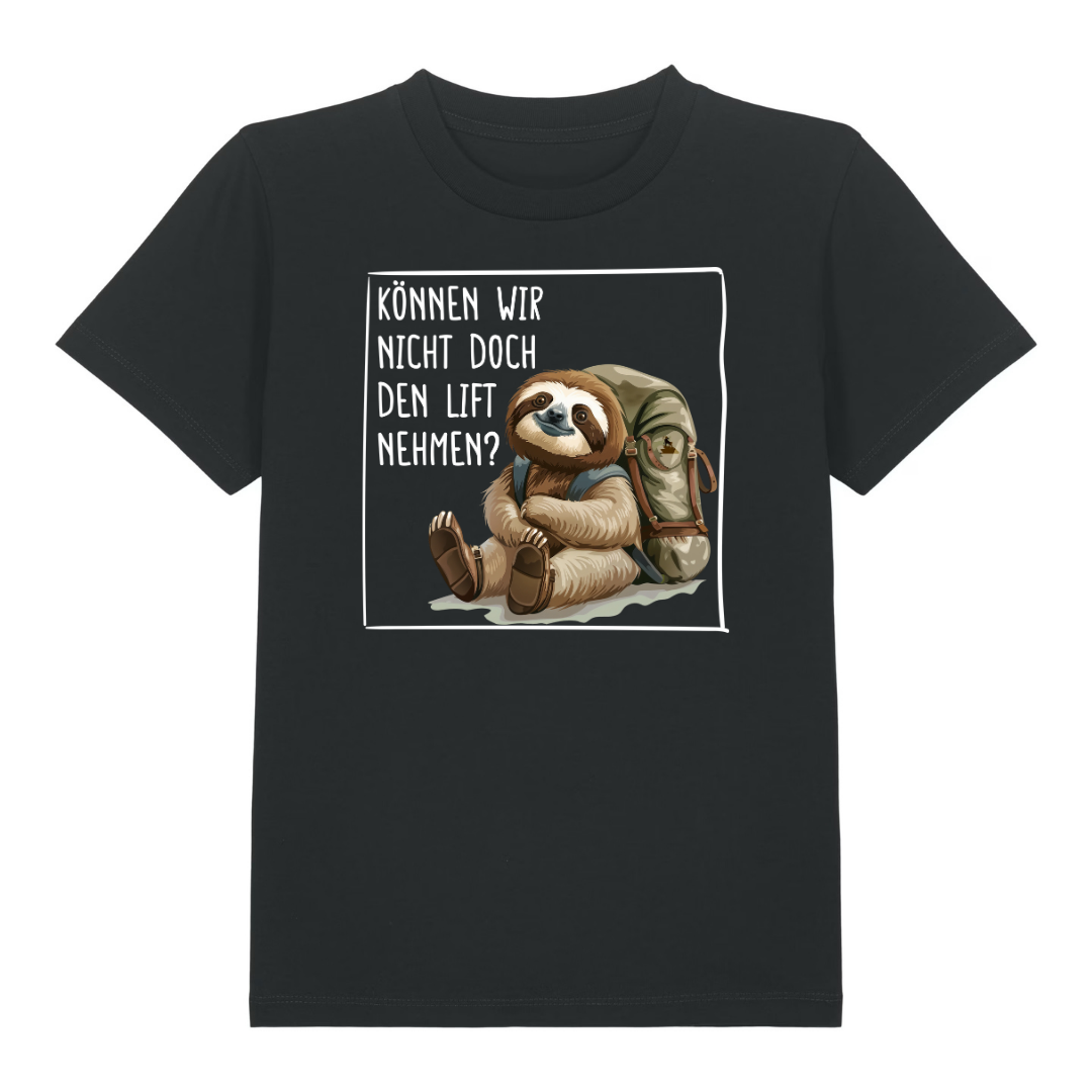 Lift Kinder T-Shirt Schwarz Front