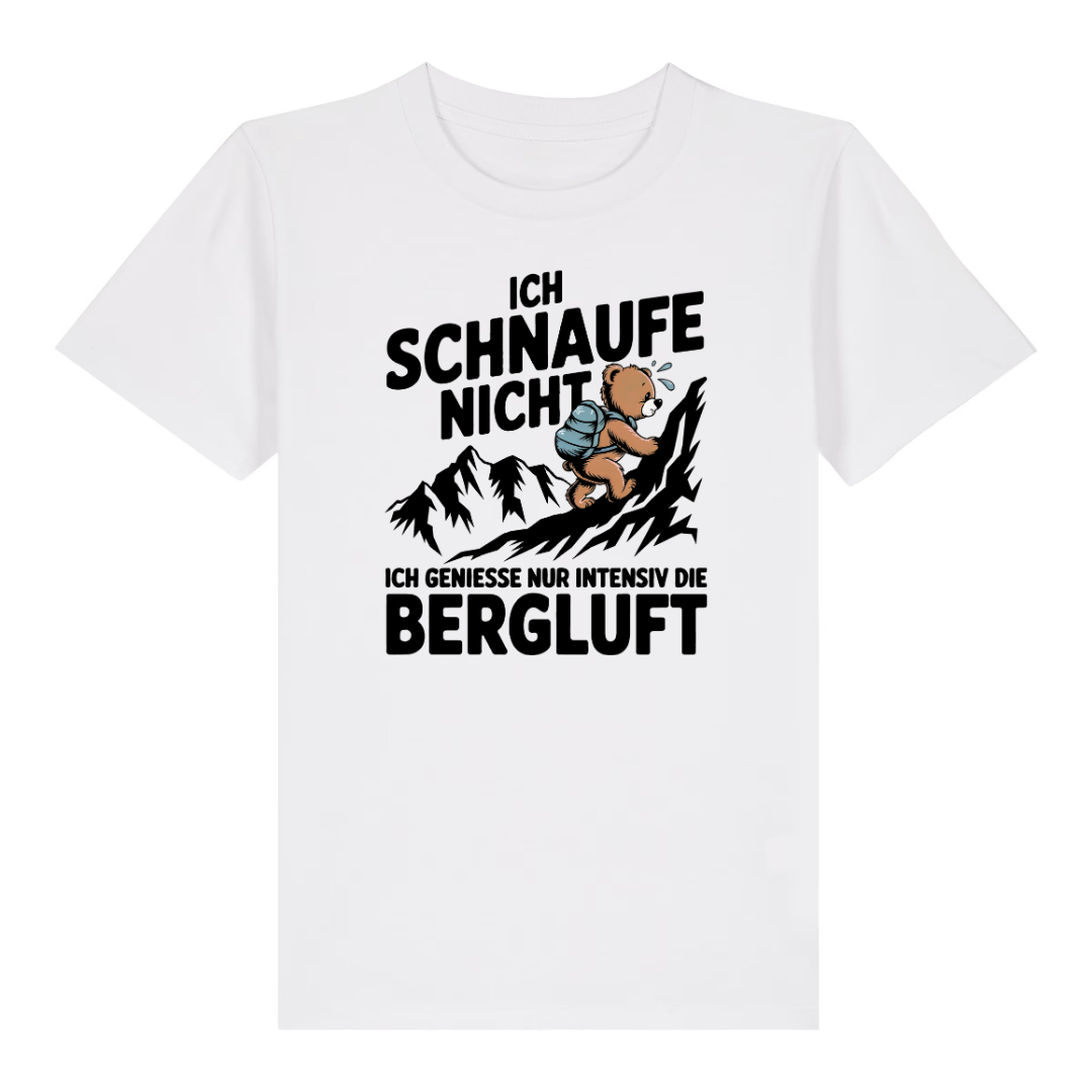 Bergluft Kinder T-Shirt Weiß Front