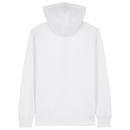 Wo Kaiserschmarrn Zipper Hoodie Weiß Back
