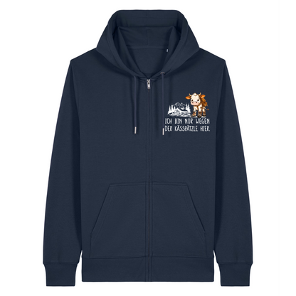 Kässpätzle Zipper Hoodie Navy Front