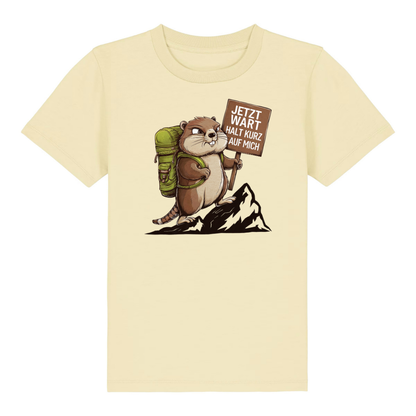 Warte Kurz Kinder T-Shirt Butter Front