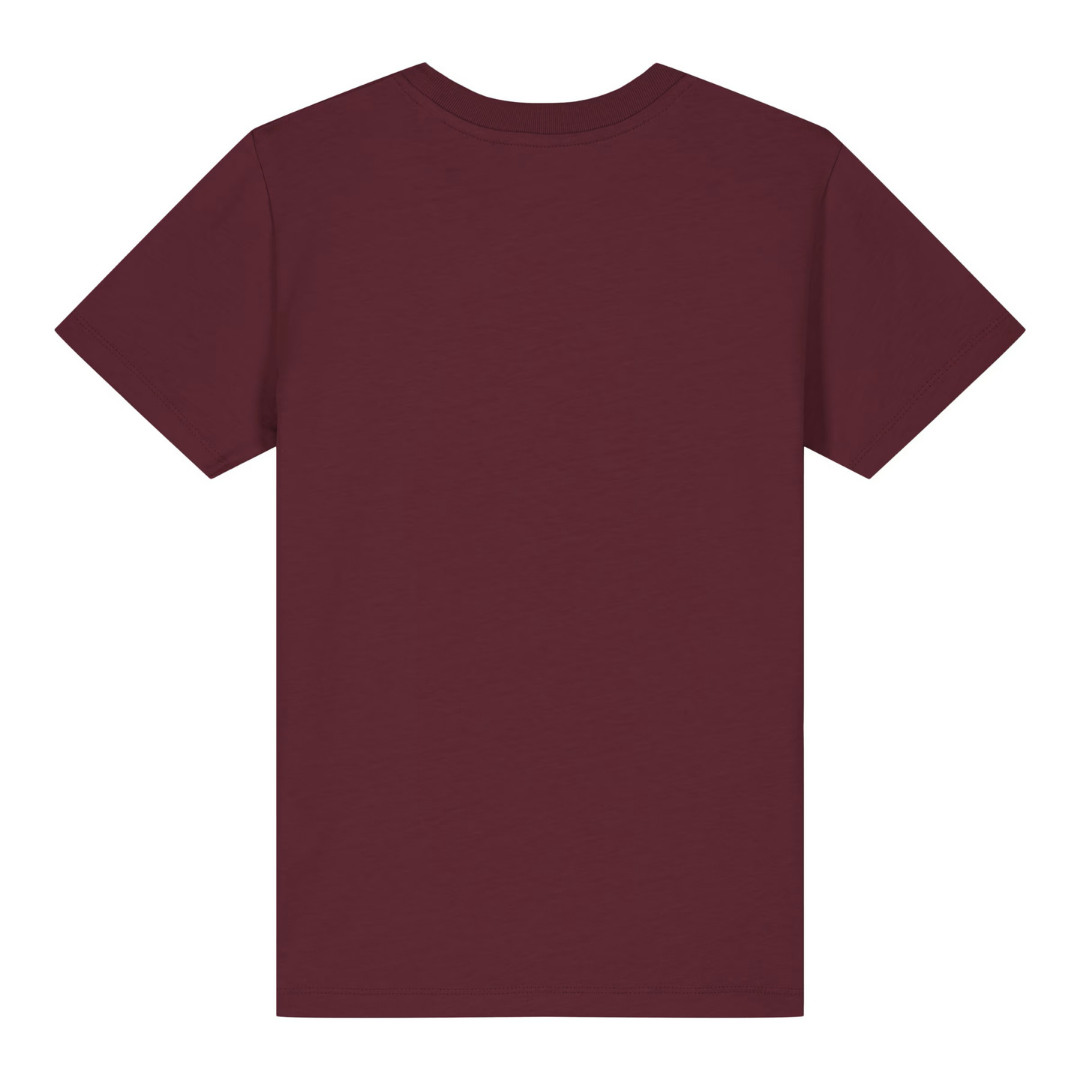 Kuhgst Du Kinder T-Shirt Burgunder Back