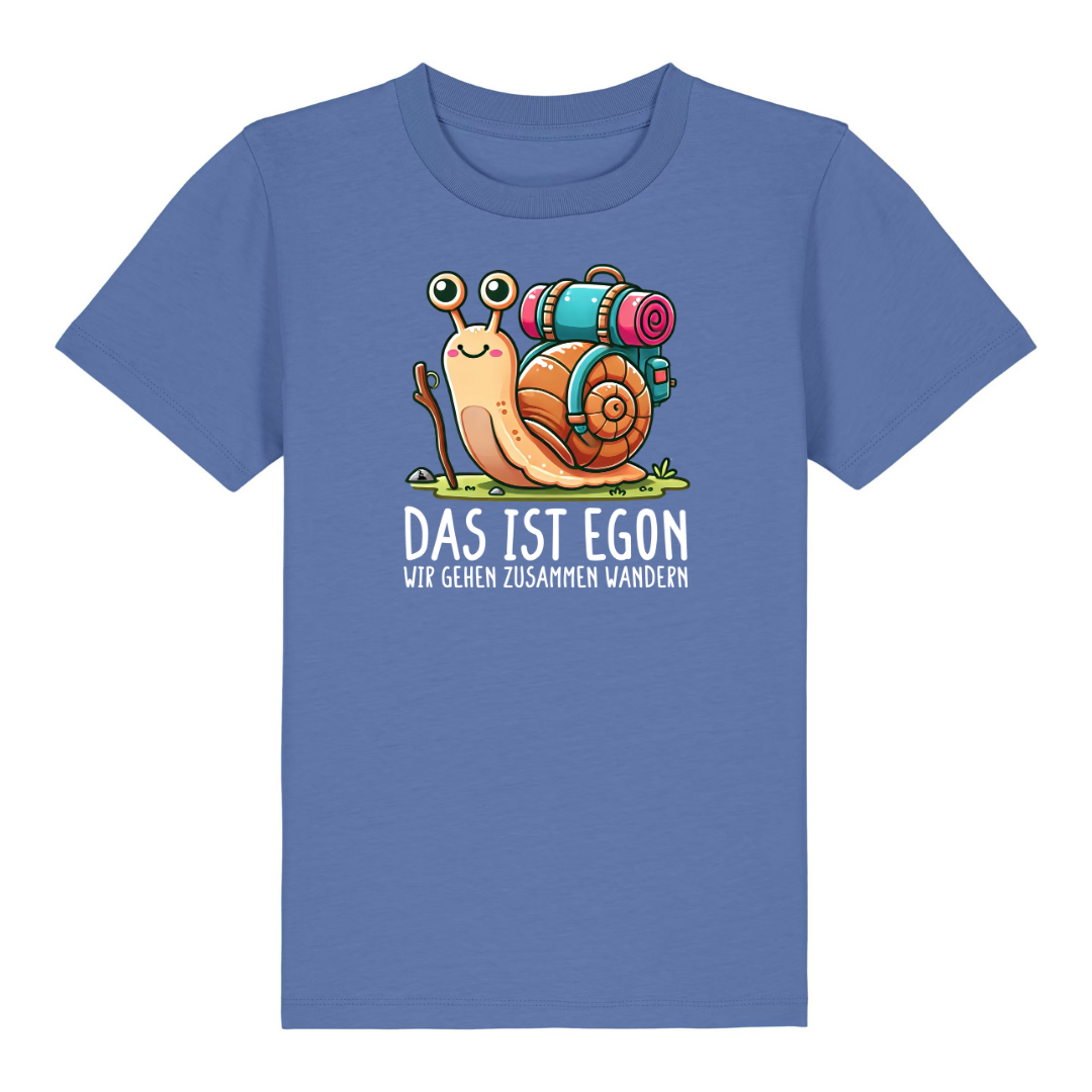 EGON Kinder T-Shirt Blau Front