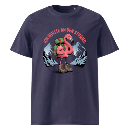 Ich wollte an den Strand T-Shirt Unisex mit Wander-Spruch, weitere Ansicht