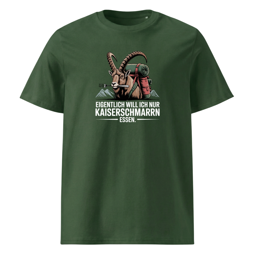 Kaiserschmarrn Ziege T-Shirt Unisex mit Ziegen-Motiv, Detailansicht