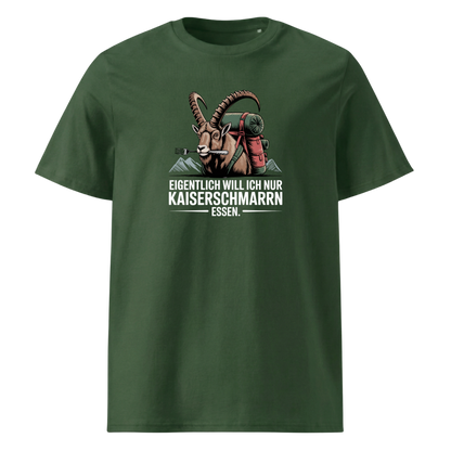 Kaiserschmarrn Ziege T-Shirt Unisex mit Ziegen-Motiv, Detailansicht