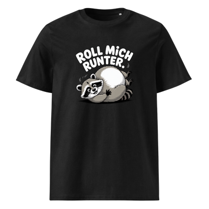 Roll mich runter T-Shirt Unisex mit Wander-Spruch, Frontansicht
