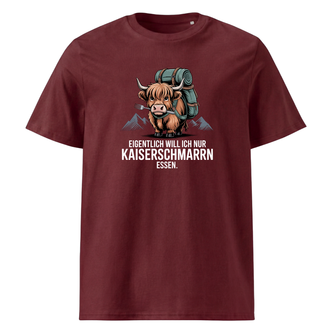 Kaiserschmarrn Kuh T-Shirt Unisex mit Kuh-Motiv, Print Nahaufnahme