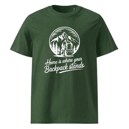 Home T-Shirt mit Berg-Spruch, Detailansicht
