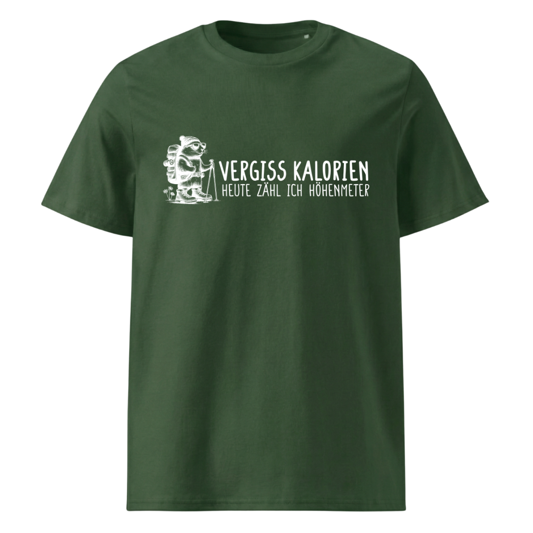 Höhenmeter Bio T-Shirt Unisex mit Spruch, Detailansicht