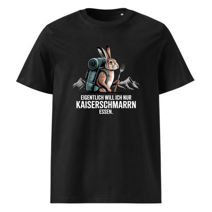 Kaiserschmarrn Hase T-Shirt Unisex mit Hase-Motiv, Frontansicht