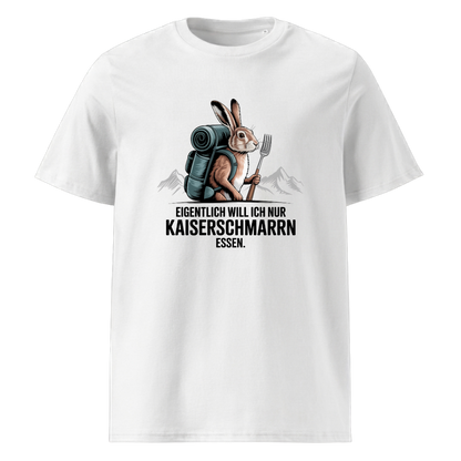 Kaiserschmarrn Hase T-Shirt Unisex mit Hase-Motiv, Motivdetail