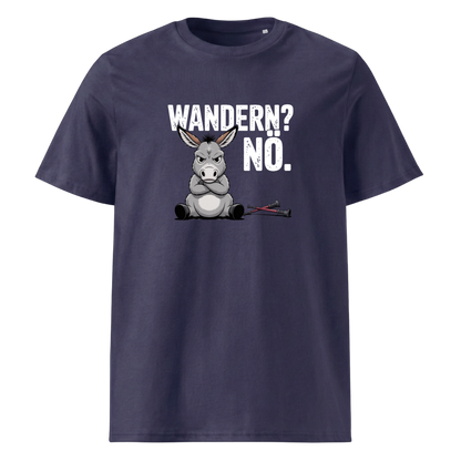 Wandern Nö T-Shirt Unisex mit Anti-Wander-Spruch, weitere Ansicht