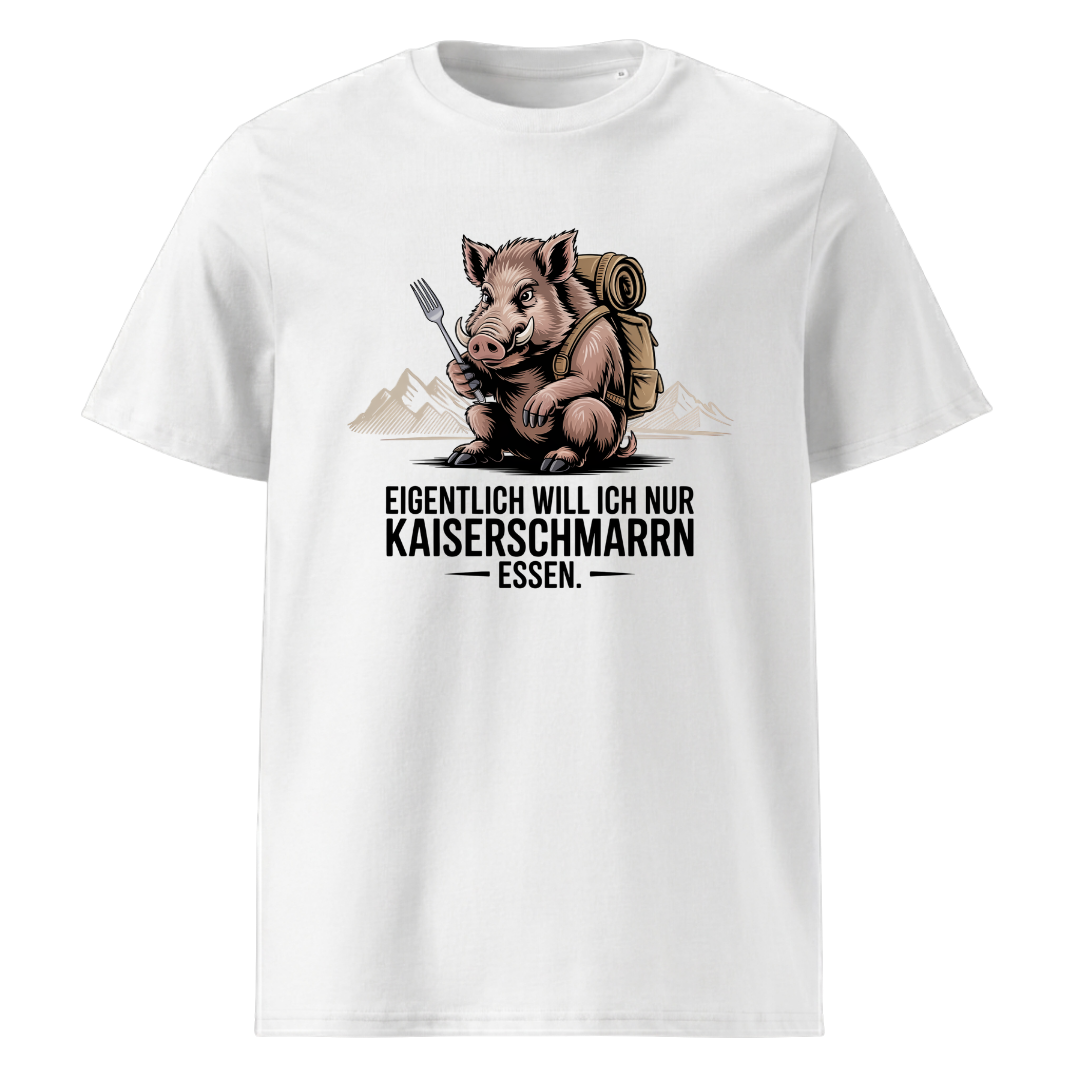 Kaiserschmarrn Wildschwein T-Shirt Unisex mit Wildschwein-Motiv, Motivdetail