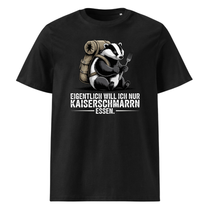 Kaiserschmarrn Dachs T-Shirt Unisex mit Dachs-Motiv, Frontansicht