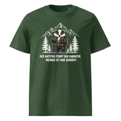 Aufstieg genervt Dachs T-Shirt Unisex Grün