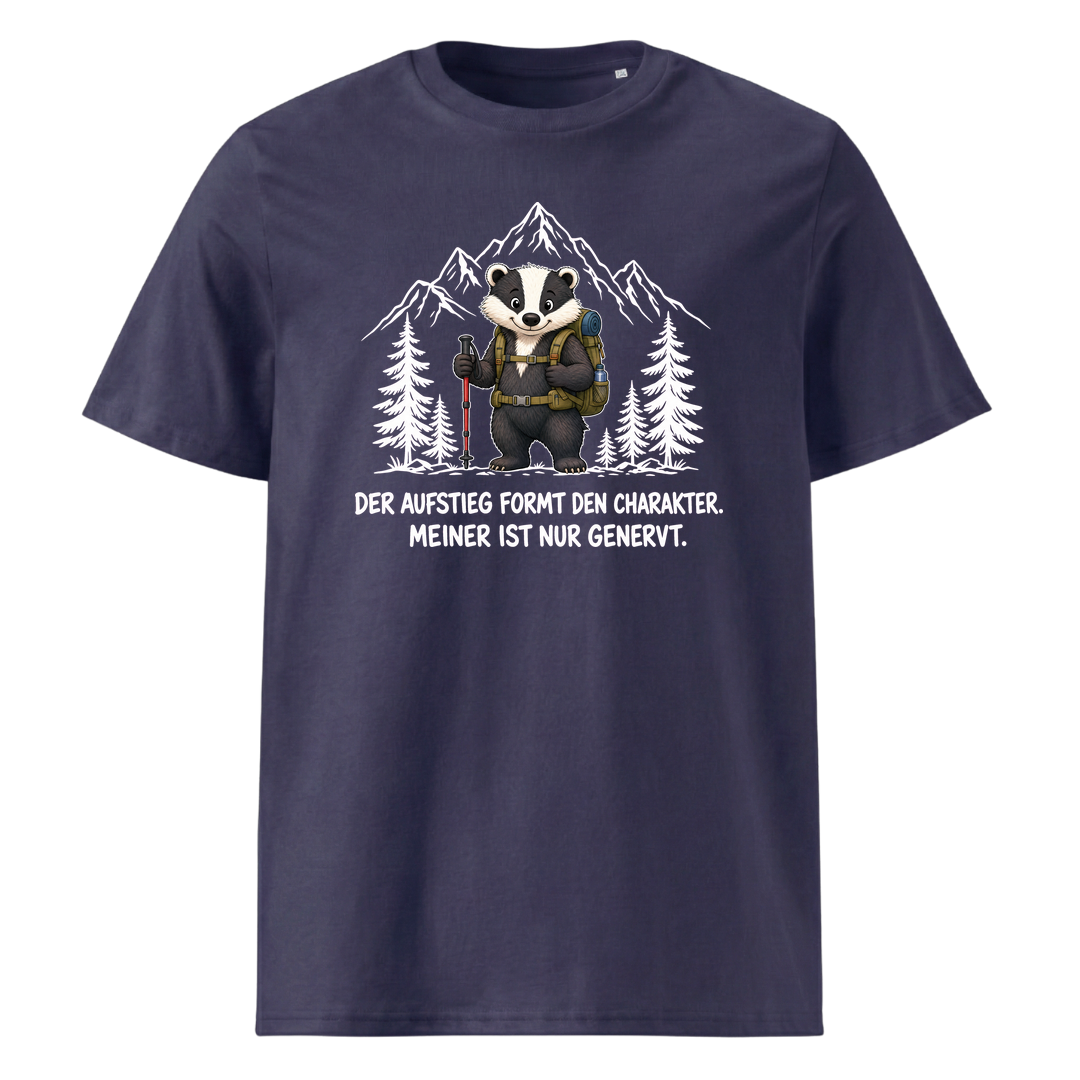Aufstieg genervt Dachs T-Shirt Unisex Navy