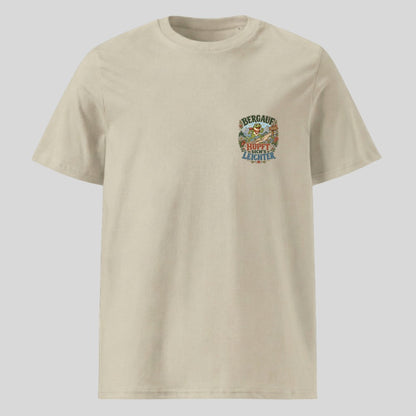 Bergauf hüpft sich's leichter Unisex T-Shirt mit Brustdruck, Kraxelgaudi