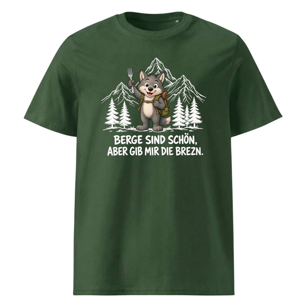 Brezn Wolf T-Shirt Unisex Grün