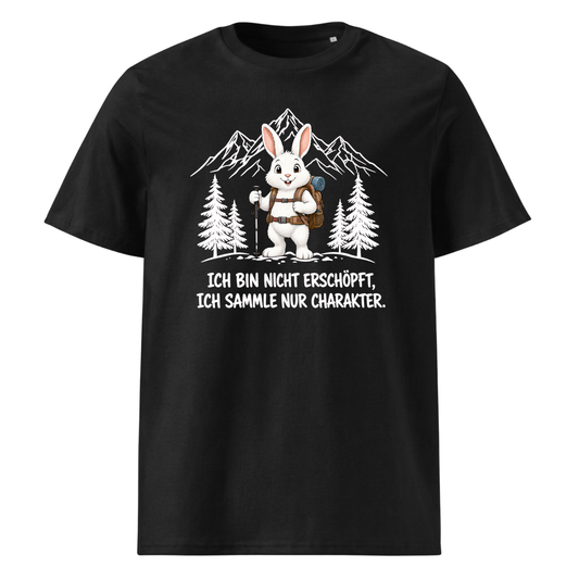 Charakter Hase T-Shirt Unisex Schwarz