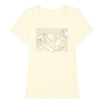 Esthetic Mountains Frauenshirt in Beige, Kraxelgaudi