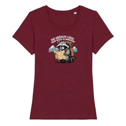 Noch 10 Minuten Frauenshirt in Burgunder, Kraxelgaudi