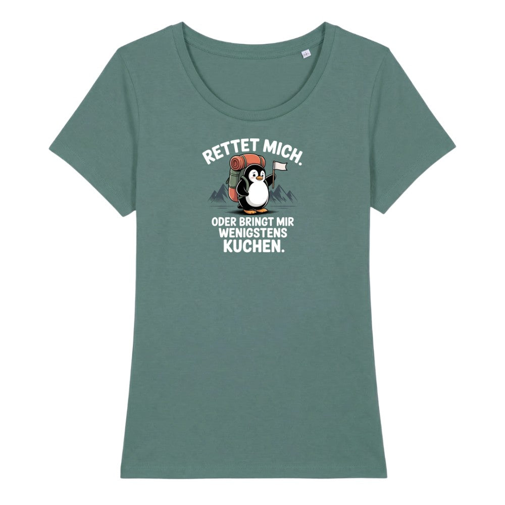 Rettet mich Pinguin Frauenshirt in Green Bay, Kraxelgaudi