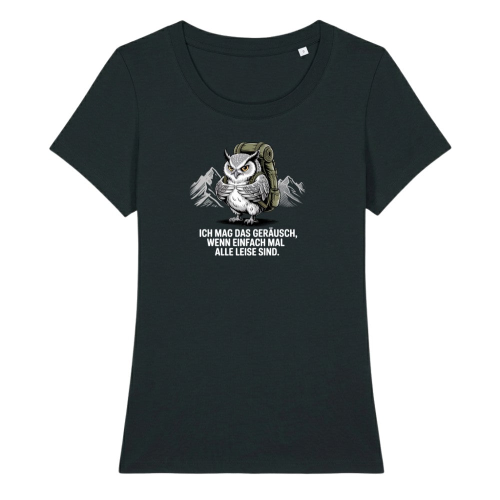 Ich mag das Geräusch Frauenshirt in Schwarz, Kraxelgaudi