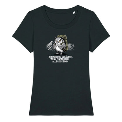 Ich mag das Geräusch Frauenshirt in Schwarz, Kraxelgaudi