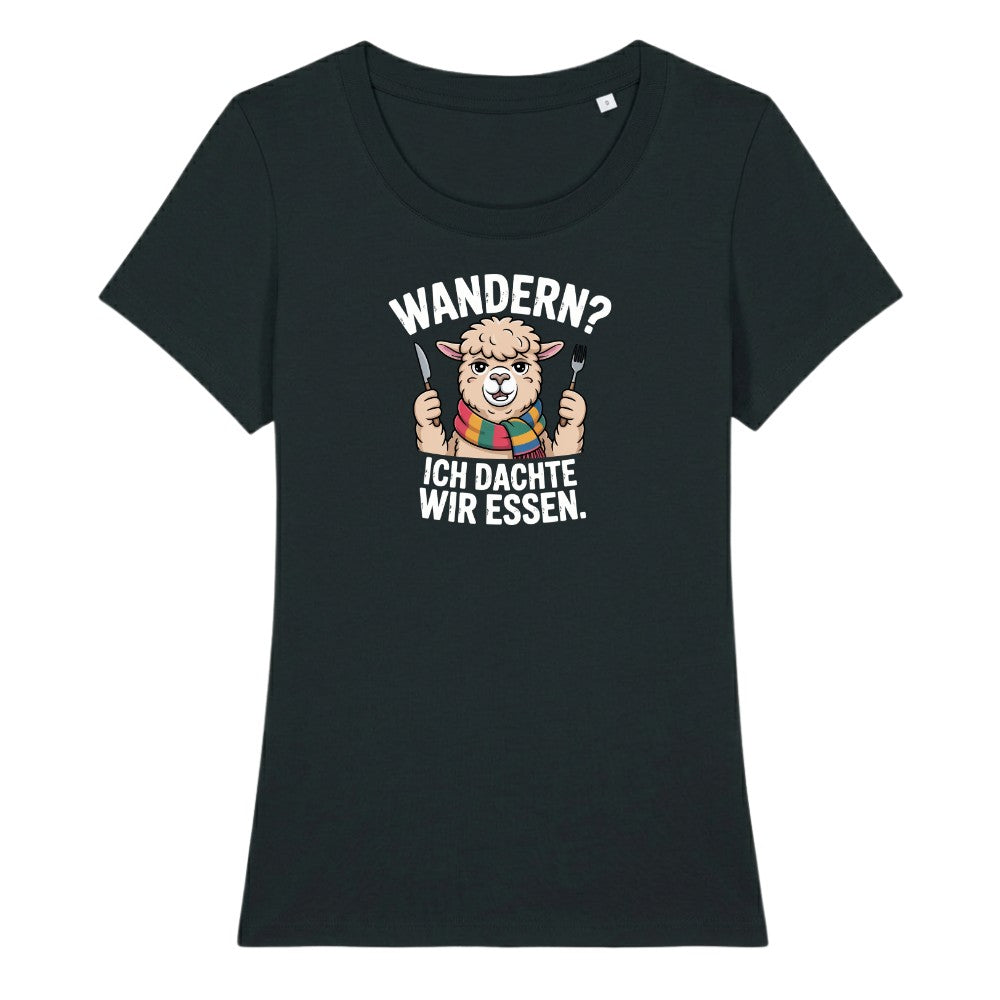 Ich dachte wir essen Frauenshirt in Schwarz, Kraxelgaudi