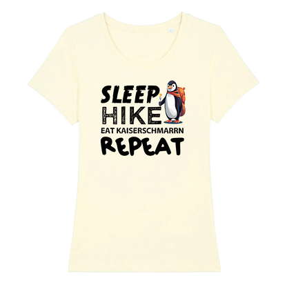 Repeat Frauen Shirt mit Wander-Spruch, Farbvariante