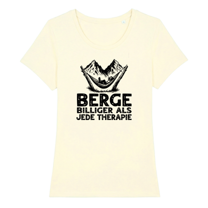 Bergtherapie Frauen Shirt mit lustigem Spruch, Farbvariante
