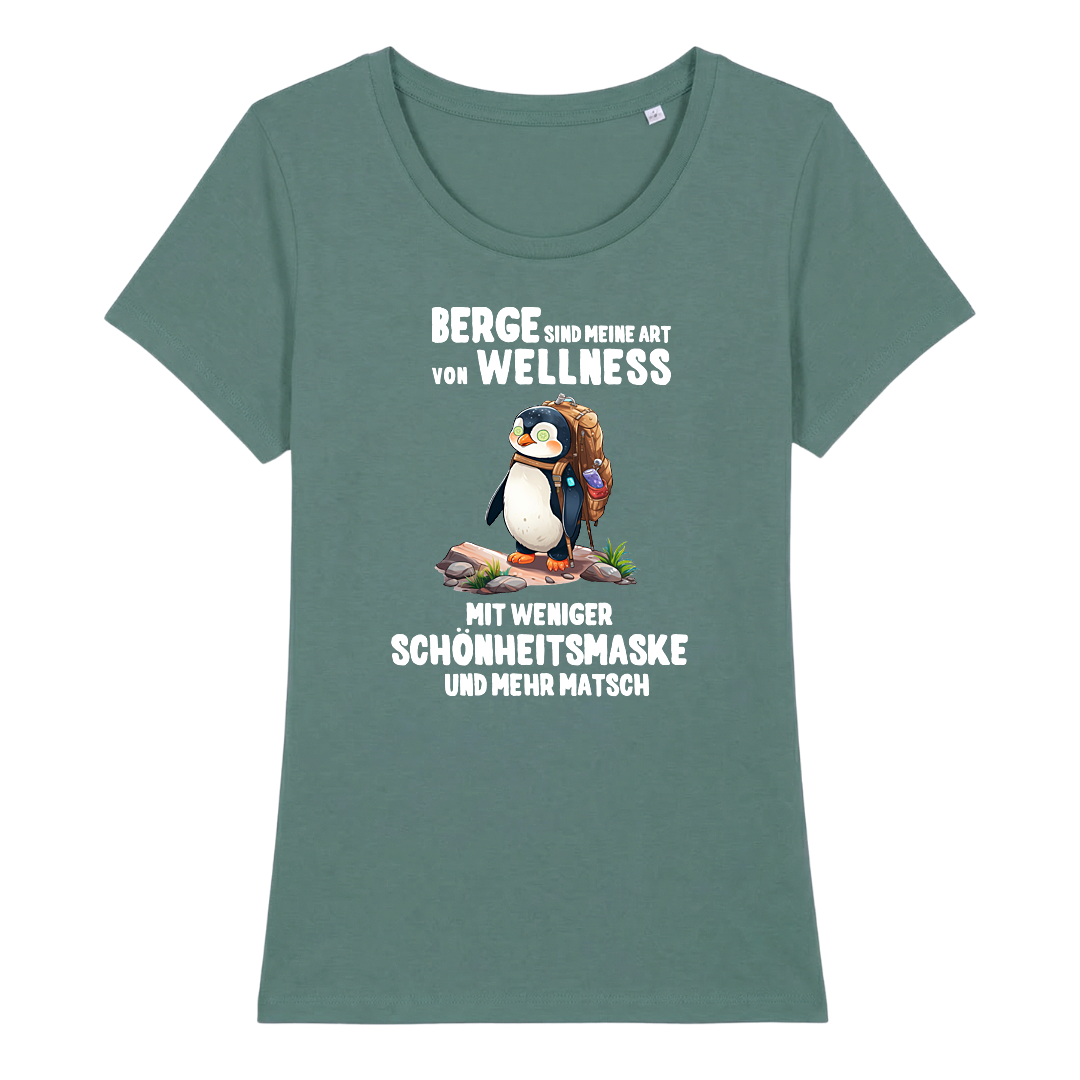 Berg Wellness Frauen Shirt mit Berg-Motiv, Detailansicht