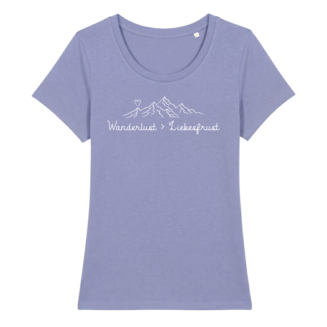 Wanderlust Frauen Shirt mit Wander-Spruch, weitere Ansicht