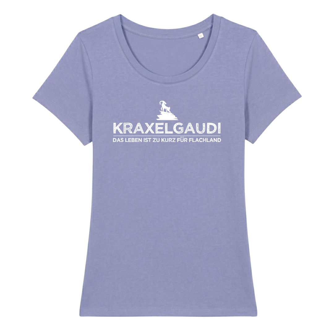 Kraxelgaudi Frauen Shirt mit Berg-Logo, weitere Ansicht