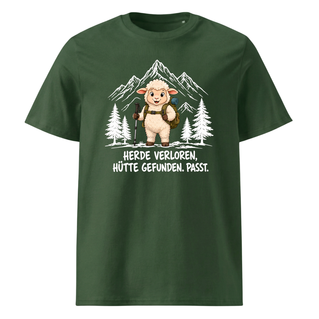 Hütte Schaf T-Shirt Unisex Grün
