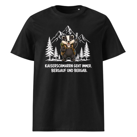 Kaiserschmarrn Dachs T-Shirt Unisex Schwarz