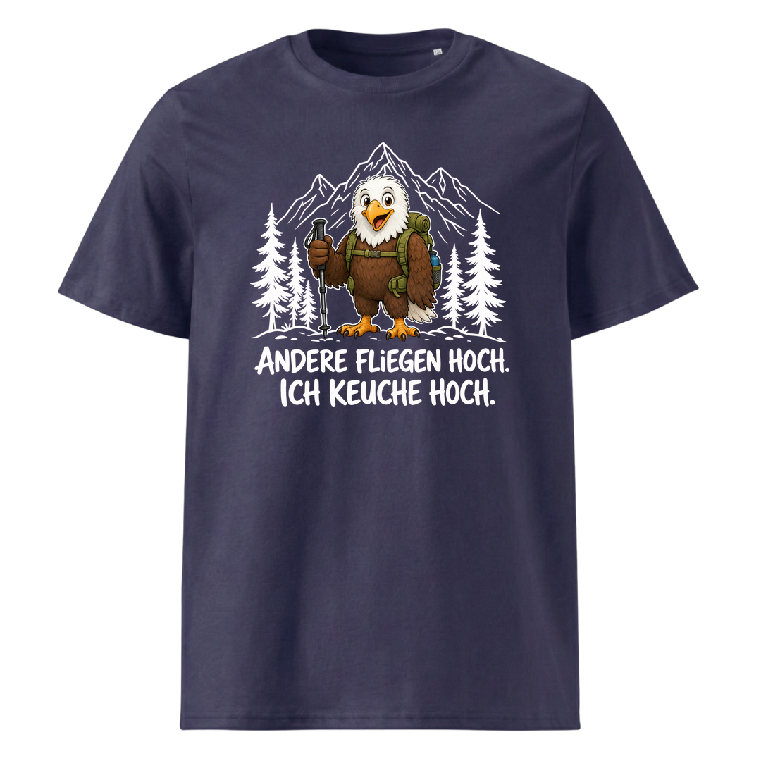 Keuche hoch Adler T-Shirt Unisex Navy