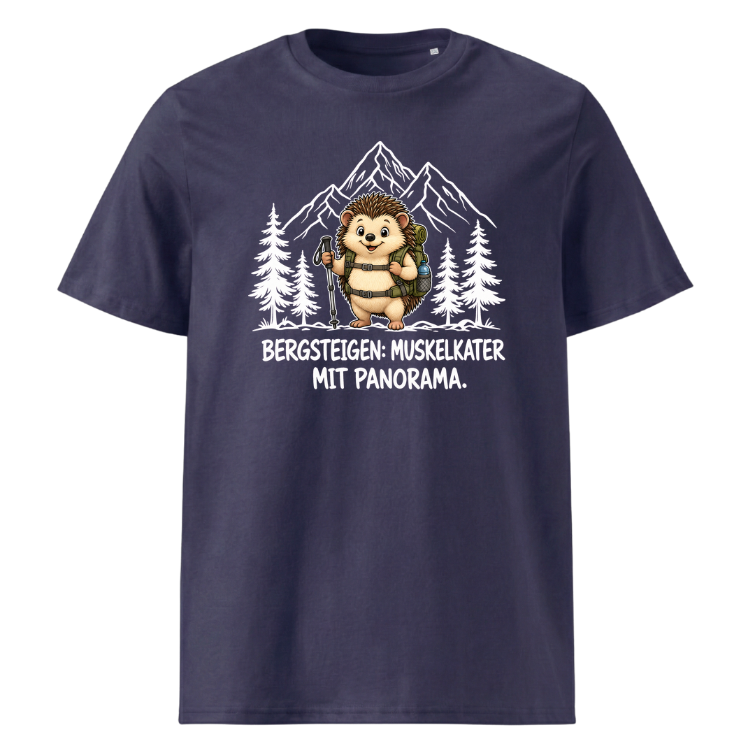 Muskelkater Panorama Murmeltier T-Shirt Unisex Navy