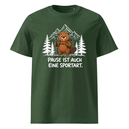 Pause Sportart Murmeltier T-Shirt Unisex Grün
