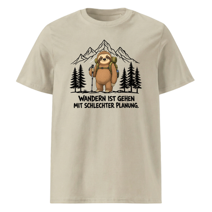 Schlechte Planung Faultier T-Shirt Unisex Beige