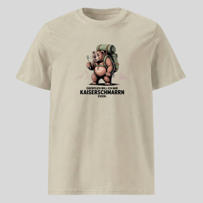 Kaiserschmarrn Braunbär Unisex T-Shirt in Beige, Kraxelgaudi