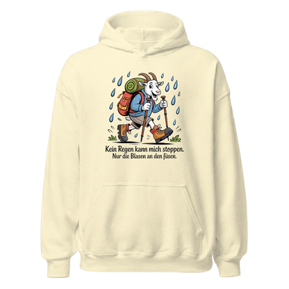 Kein Regen kann mich stoppen Hoodie Unisex mit Spruch, Farbvariante