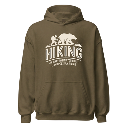 Hiking Journey Hoodie Unisex mit Wander-Motiv, weitere Ansicht