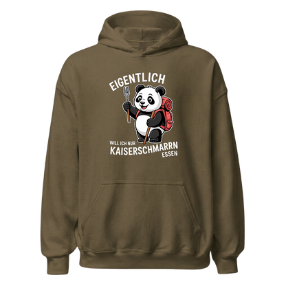 Ich will nur Kaiserschmarrn essen Hoodie Unisex mit Spruch, weitere Ansicht