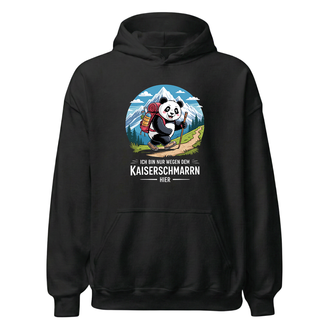 Kaiserschmarrn Panda Hoodie Unisex mit Panda-Motiv, Frontansicht